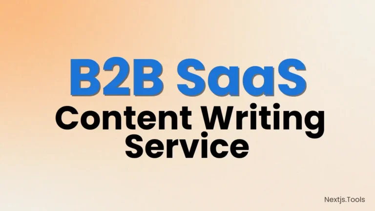 B2B SaaS Content Writing Service